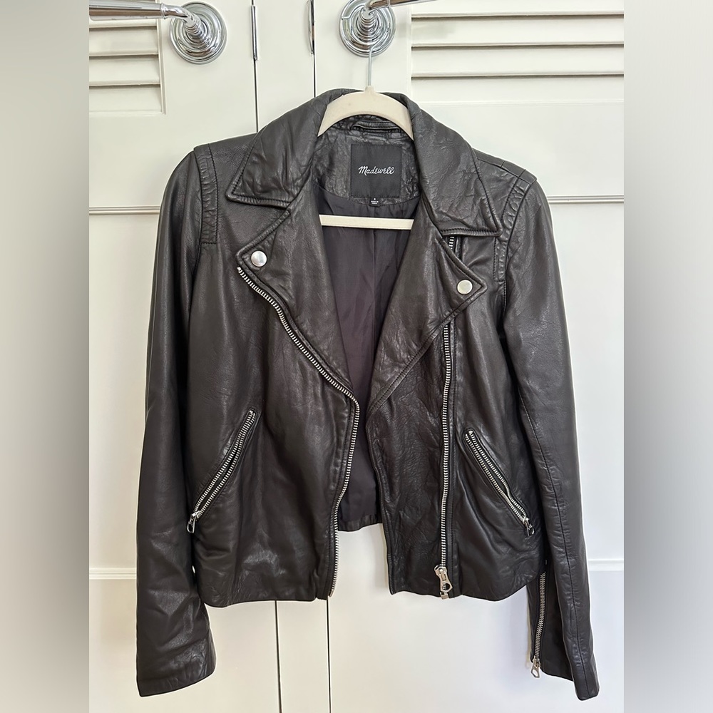 Madewell Washed Leather Motorcycle Jacket